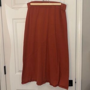 Banana Republic Rust Orange Sweater Midi Skirt - L